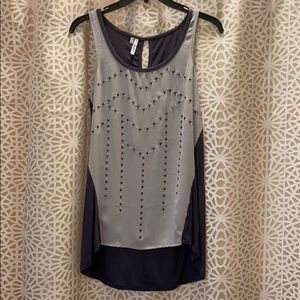 Like new. High low studded tank top